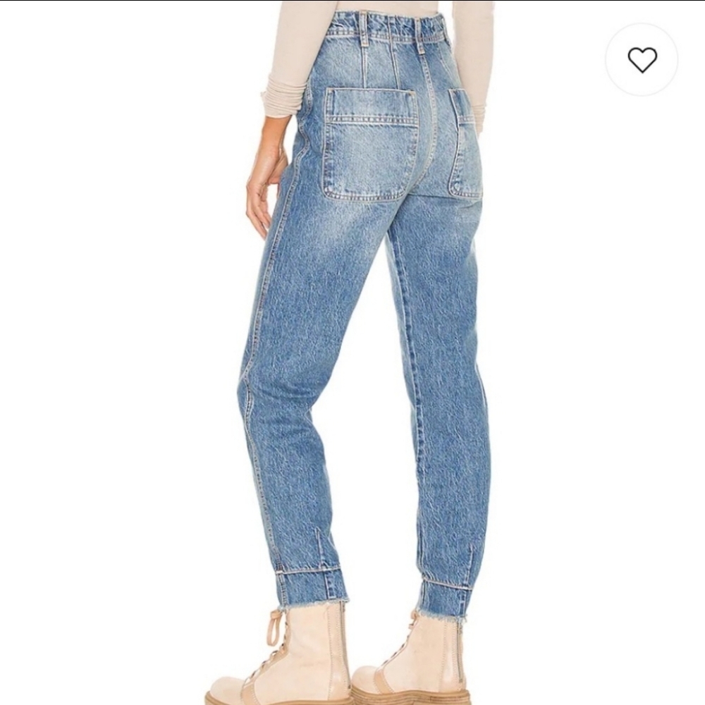 Free People Marion High Waisted Patch Back Pocket Jeans Size 26 NEW! - Picture 4 of 16